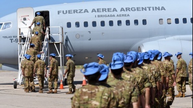 Parte hacia Chipre un nuevo contingente de Cascos Azules